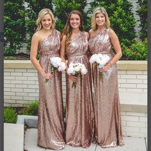 Bridesmaid Dress Rose Gold